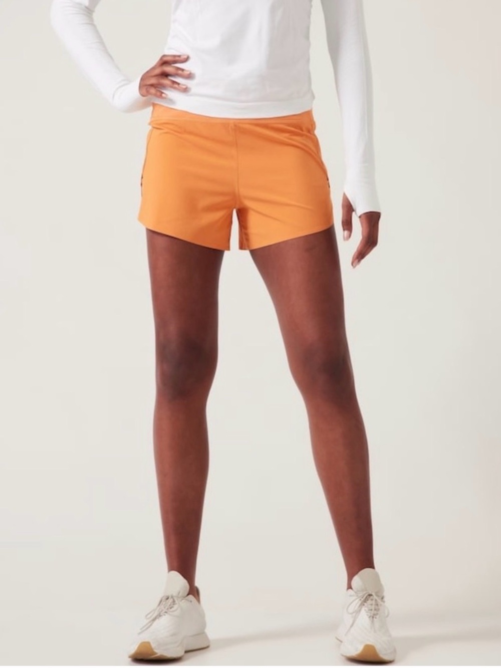 Athleta Orange Performance Athletic Shorts